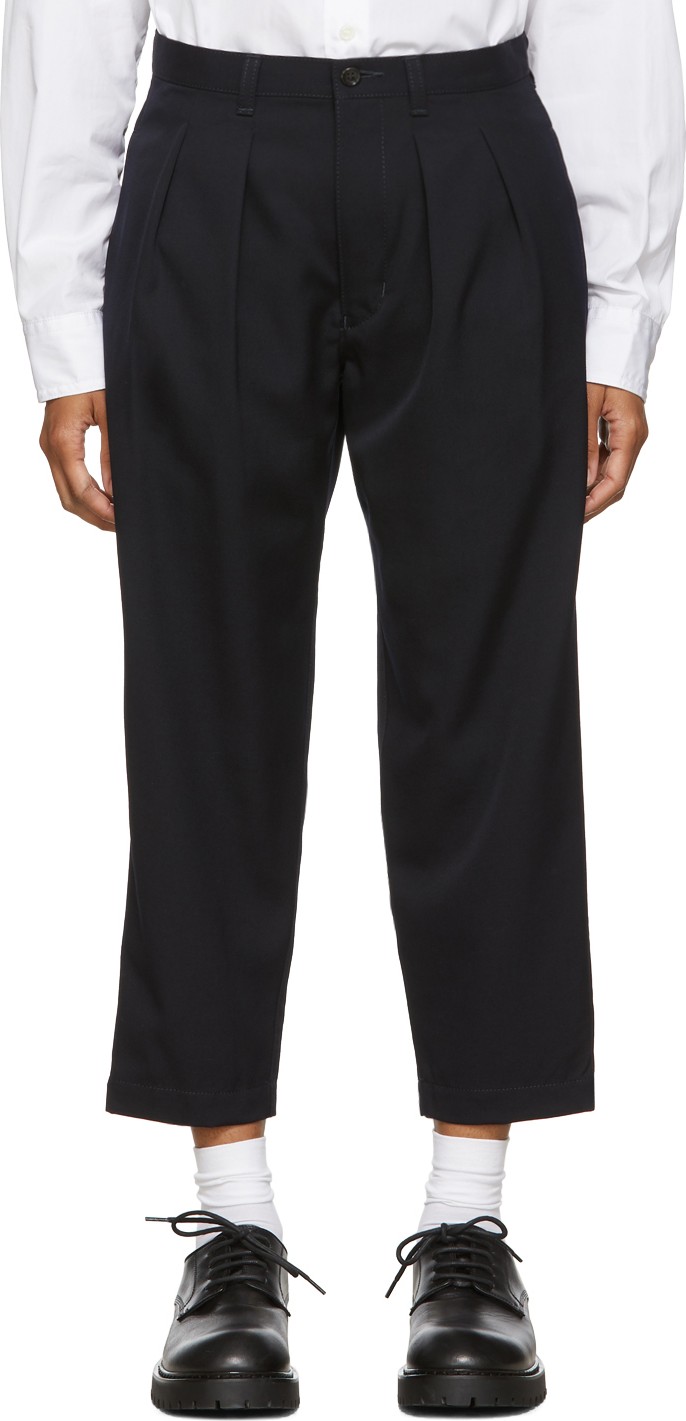 Tricot Comme des Garçons Navy Twill Trousers