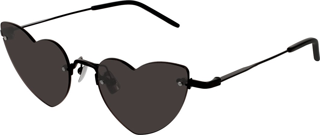 Saint Laurent Loulou Rimless Heart Sunglasses