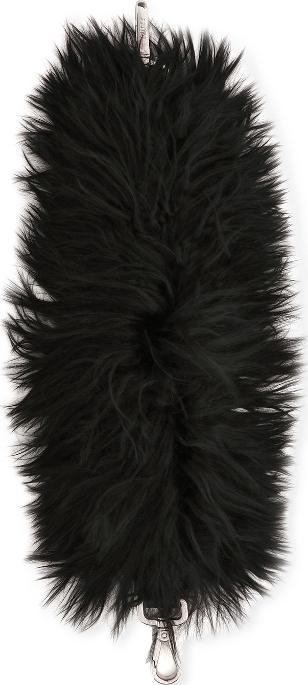 Fendi Strap You Mini Alpaca Fur Shoulder Strap