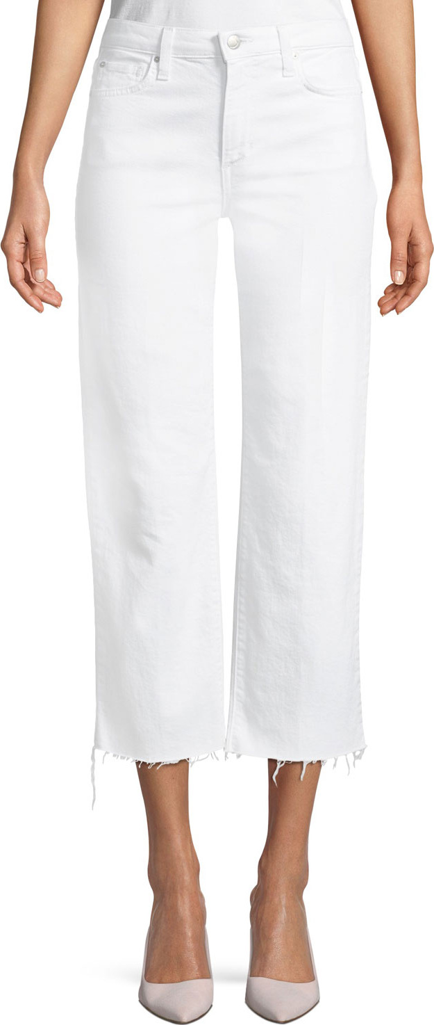 Joe's Jeans Wyatt High-Rise Wide-Leg Crop Jeans