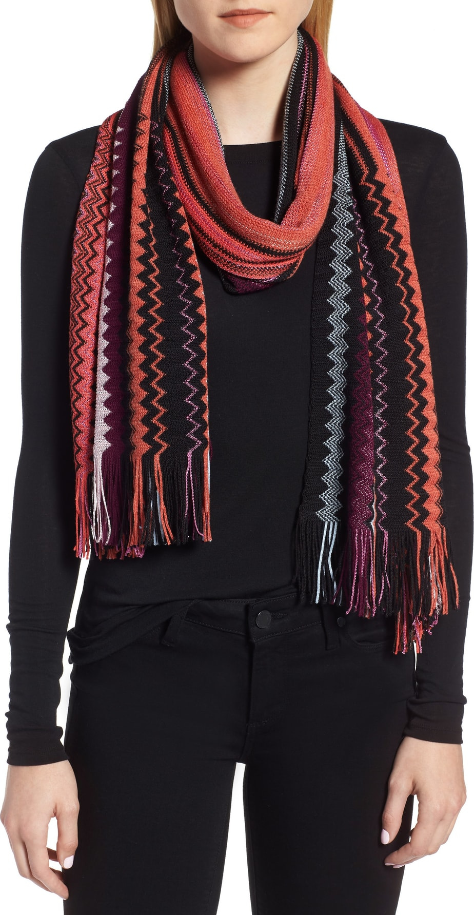 Missoni Multi Zigzag Stripe Scarf