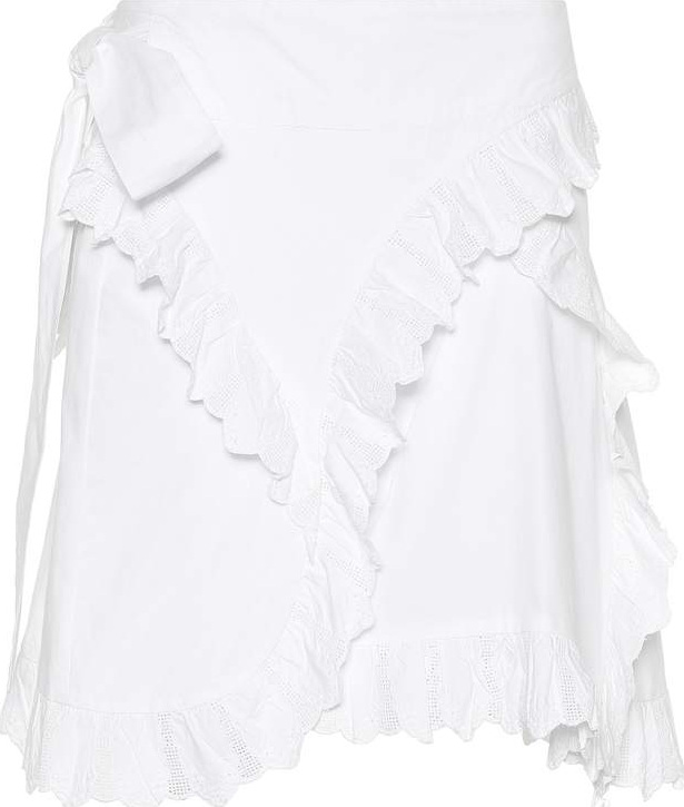 Isabel Marant Etoile Milou embroidered cotton miniskirt