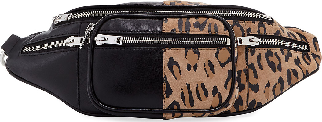 Alexander Wang Attica Soft Leopard-Print Fanny Pack Bag