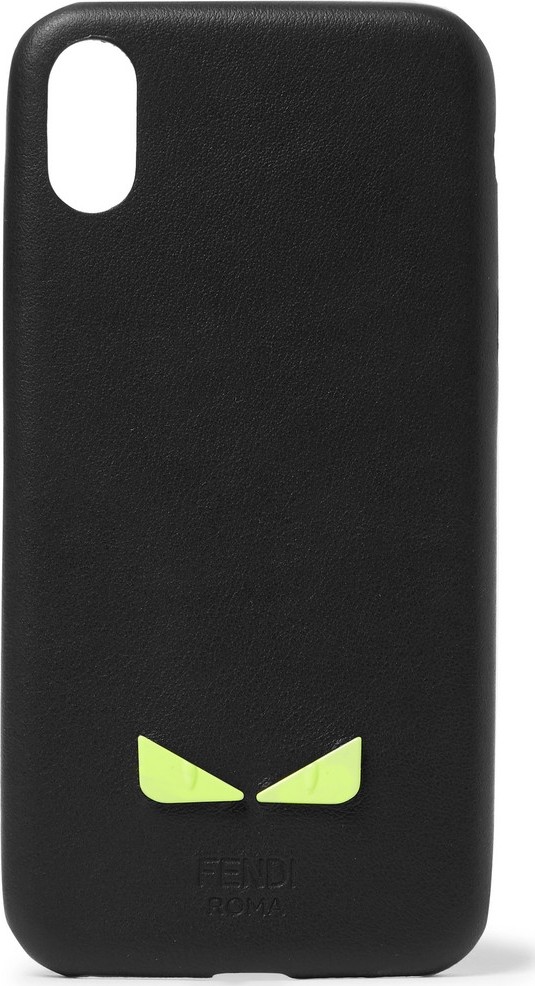 Fendi Appliquéd Leather iPhone X Case