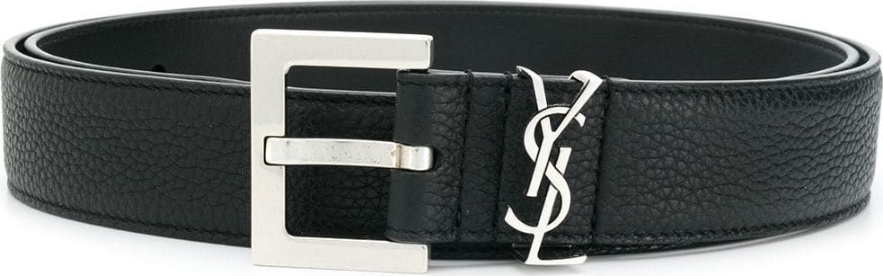 Saint Laurent Leather monogram belt