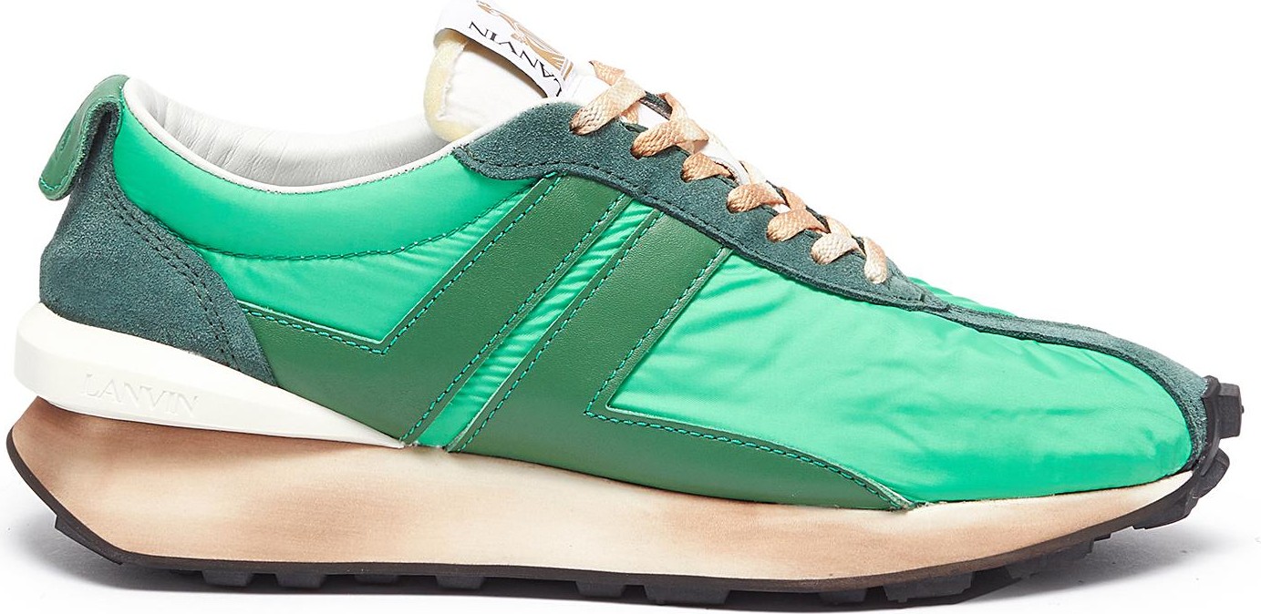 Lanvin 'Bumper' lace up leather running sneakers
