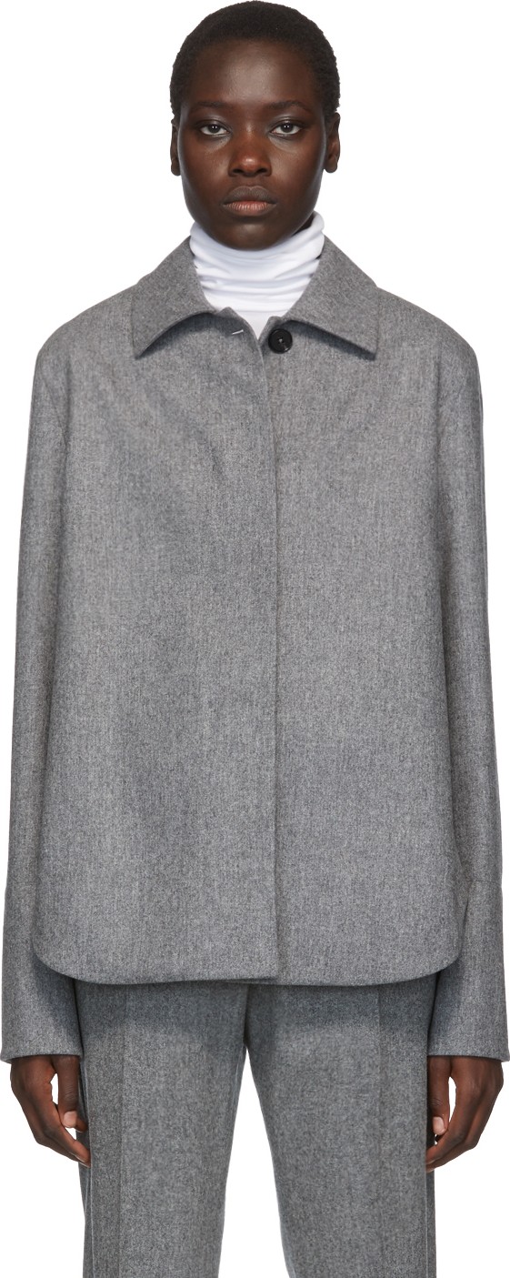 Jil Sander Grey Boxy Shirt