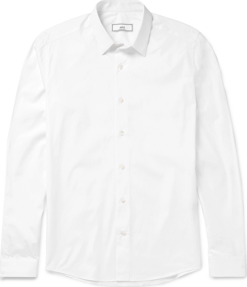 AMI Slim-Fit Cotton-Poplin Shirt