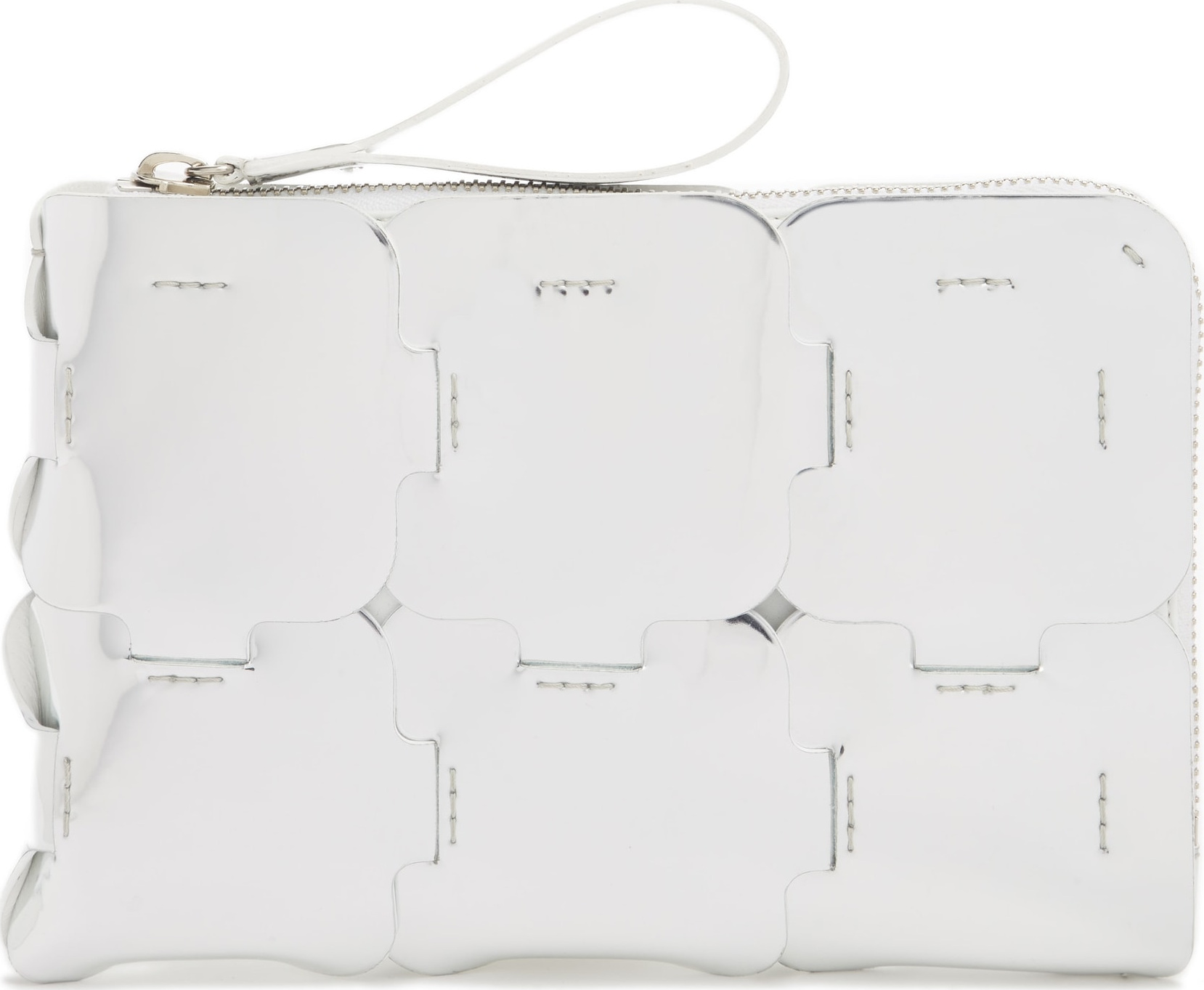 Paco Rabanne Metallic Leather Clutch