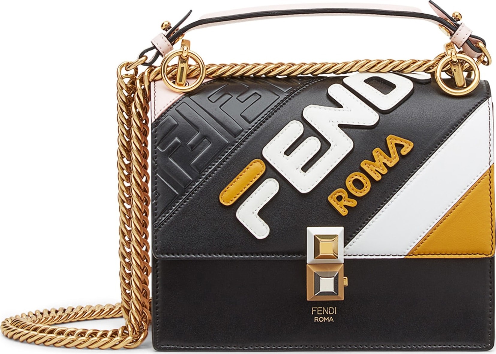 Fendi x FILA Small Kan I Mania Logo Shoulder Bag