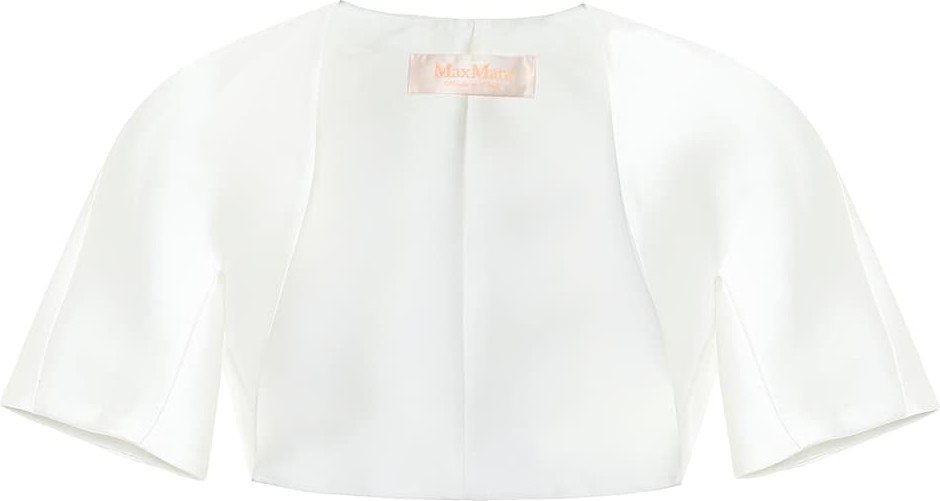 Max Mara Chicco duchess-satin cropped jacket