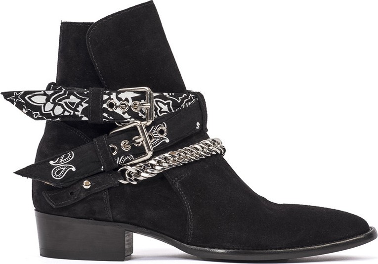 Amiri bandana buckle boots