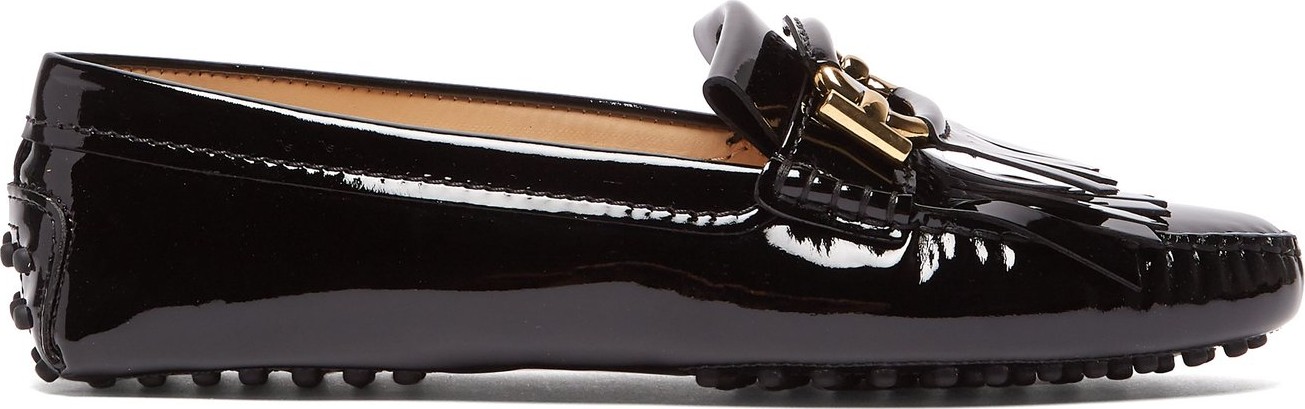 Tod's Gommino patent-leather loafers