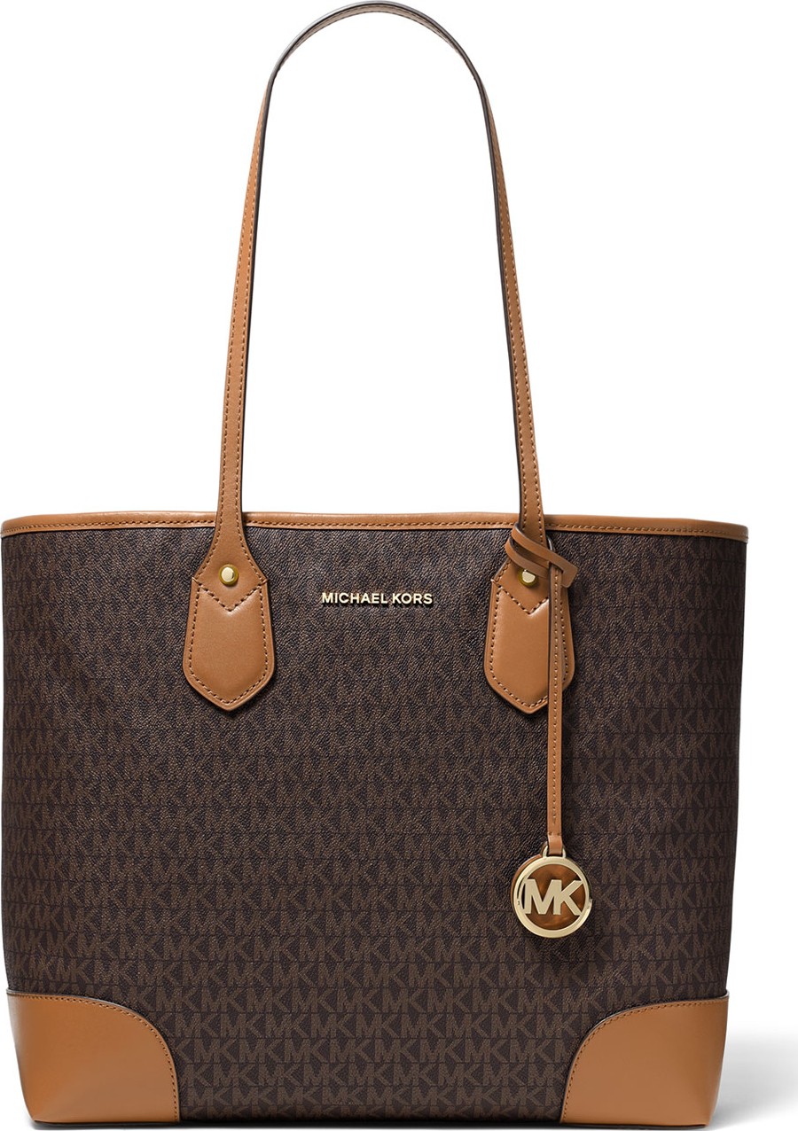 MICHAEL MICHAEL KORS Eva Large Monogrammed Tote Bag - Golden Hardware