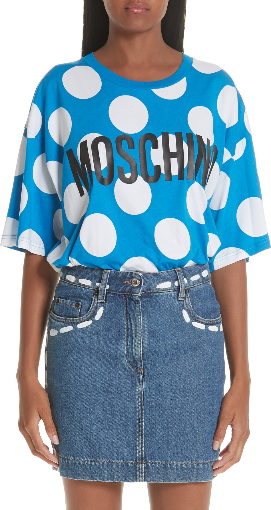 Moschino Polka Dot Print Tee Moschino Polka Dot Print Tee