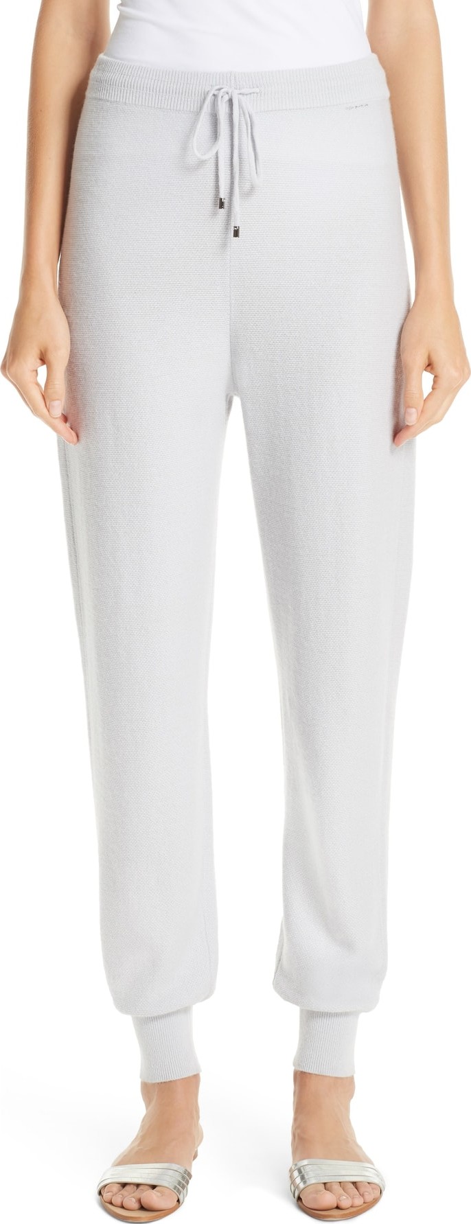 St. John Float Jacquard Knit Cashmere Pants