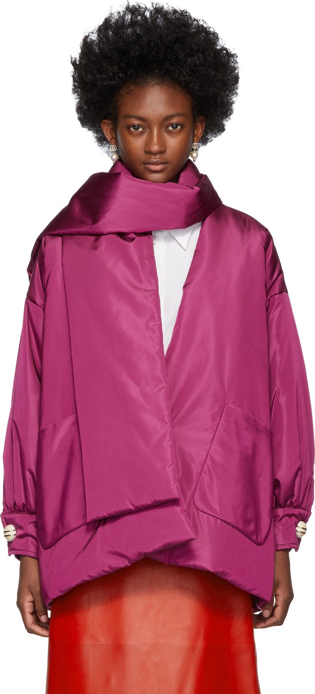 Gucci Pink Silk Bomber Jacket