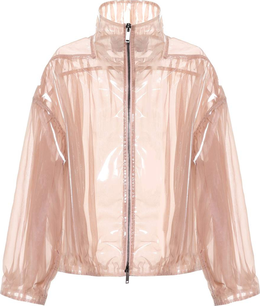 Valentino Coated silk bomber jacket