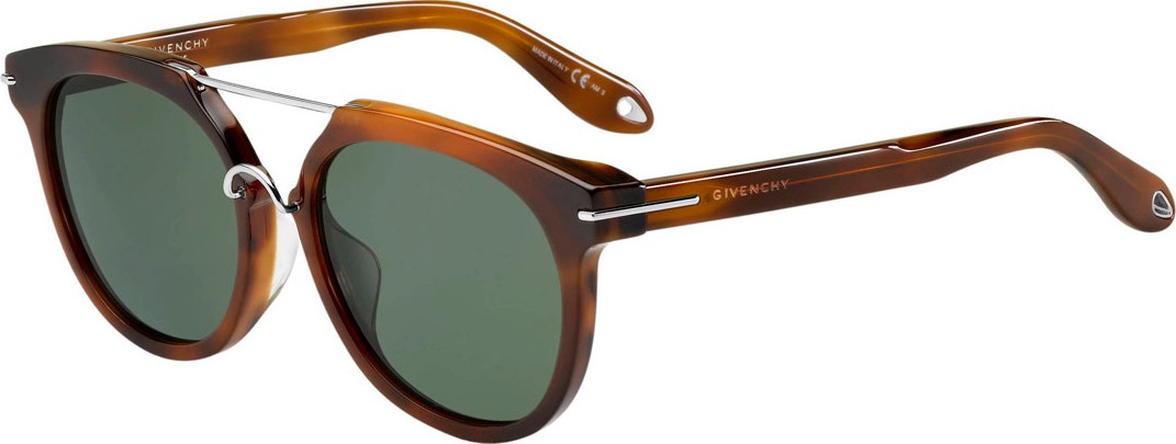 Givenchy Square Acetate Sunglasses w/ Metal Trim