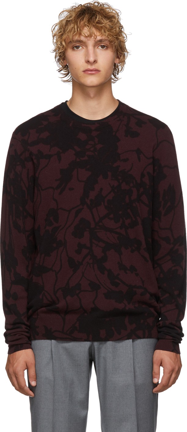 Etro Burgundy Floral Sweater