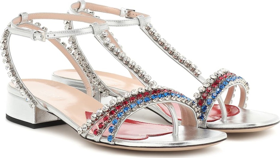 Gucci Crystal embellished sandals
