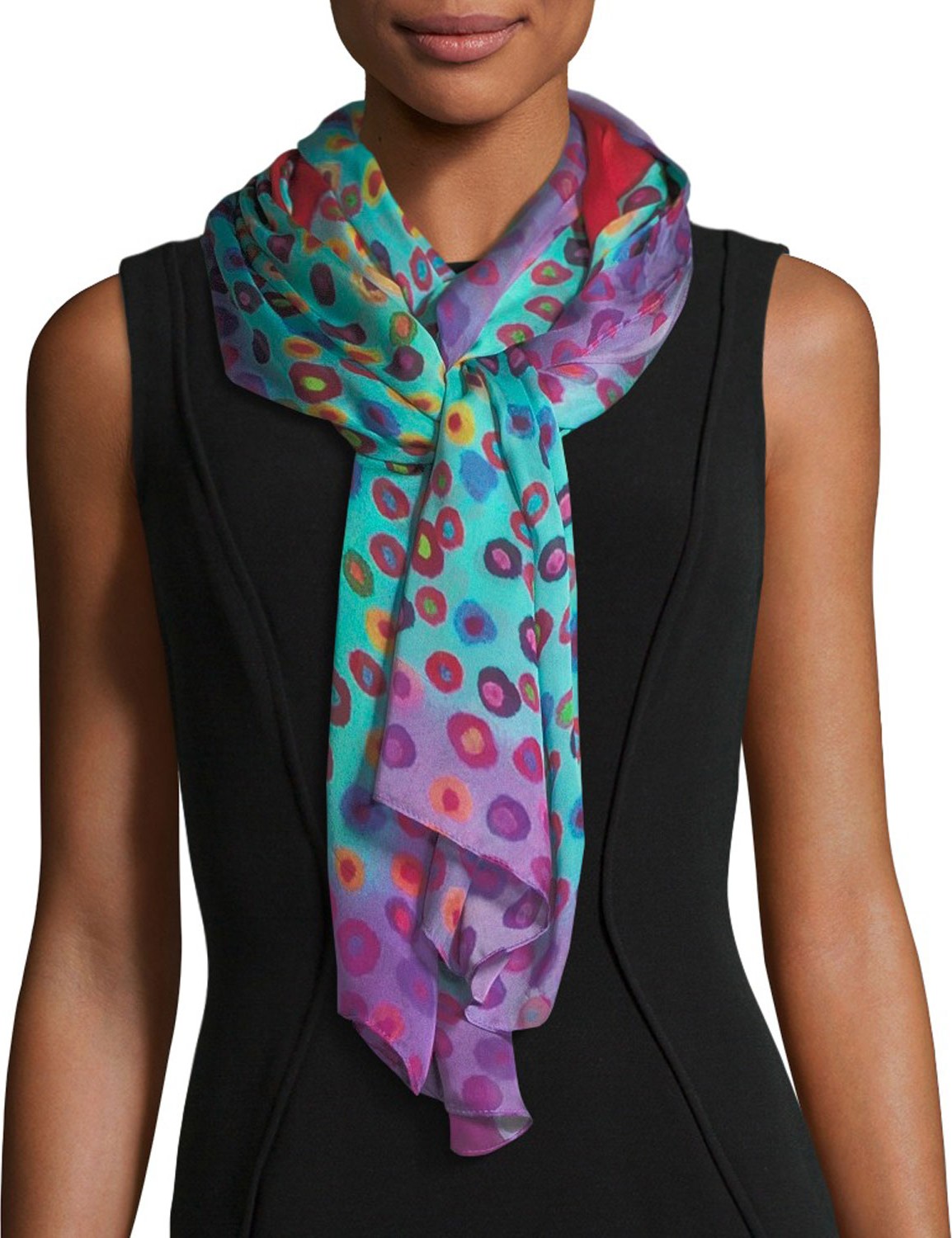 Mila & Such Bind Me Not Silk Rectangle Scarf