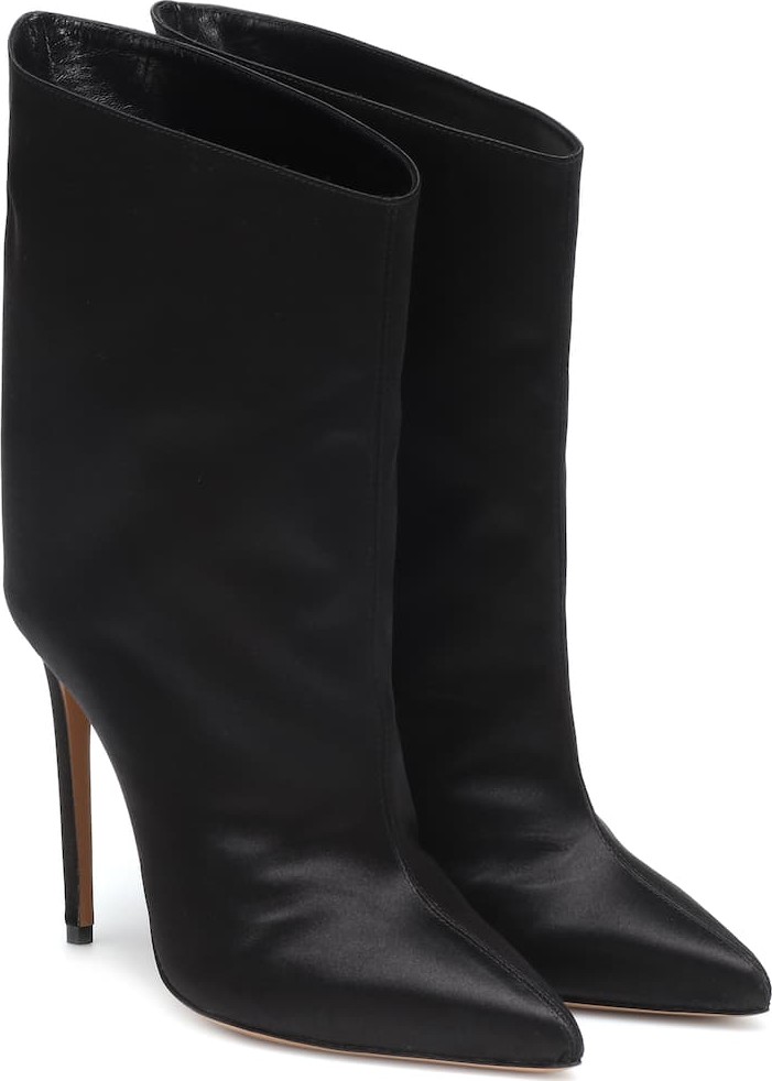 Alexandre Vauthier Alex Low satin ankle boots