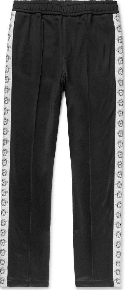 Versace Logo-Detailed Tech-Jersey Track Pants