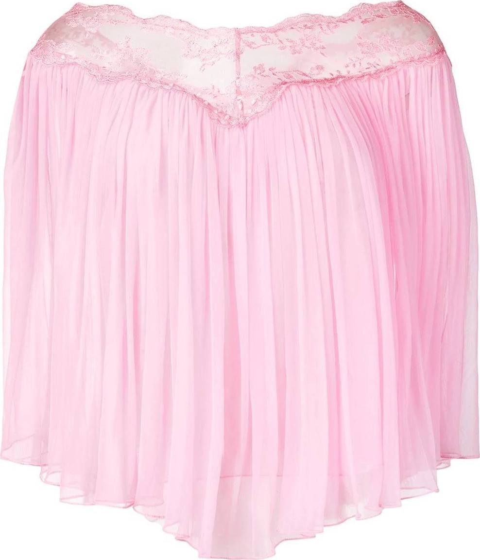 Christopher Kane gathered trim mesh top