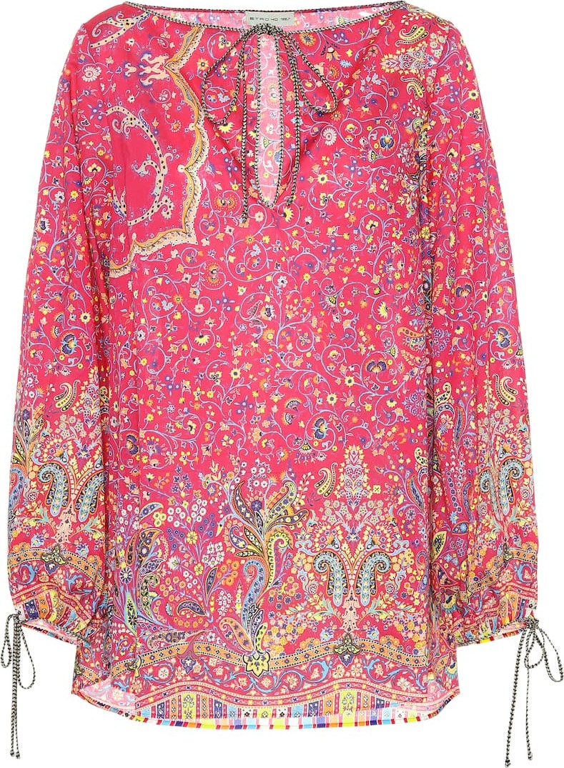 Etro Printed cotton top
