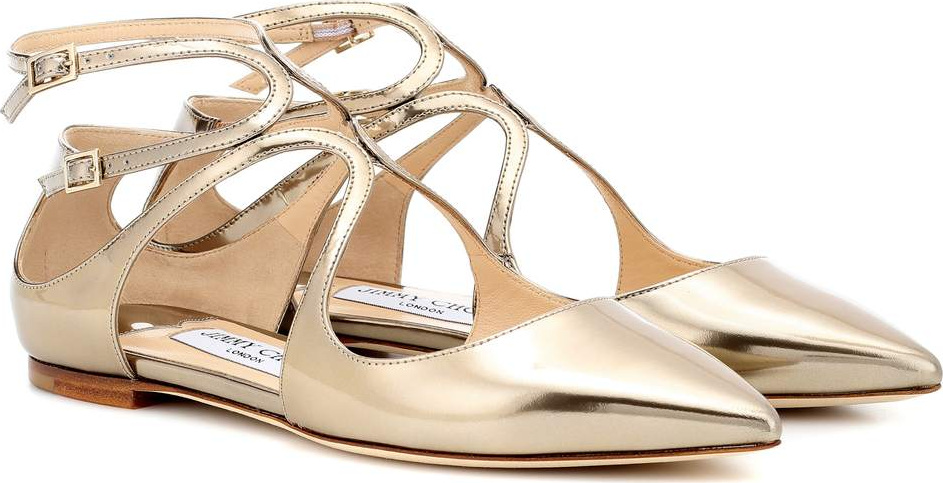 Jimmy Choo Lancer leather ballerinas