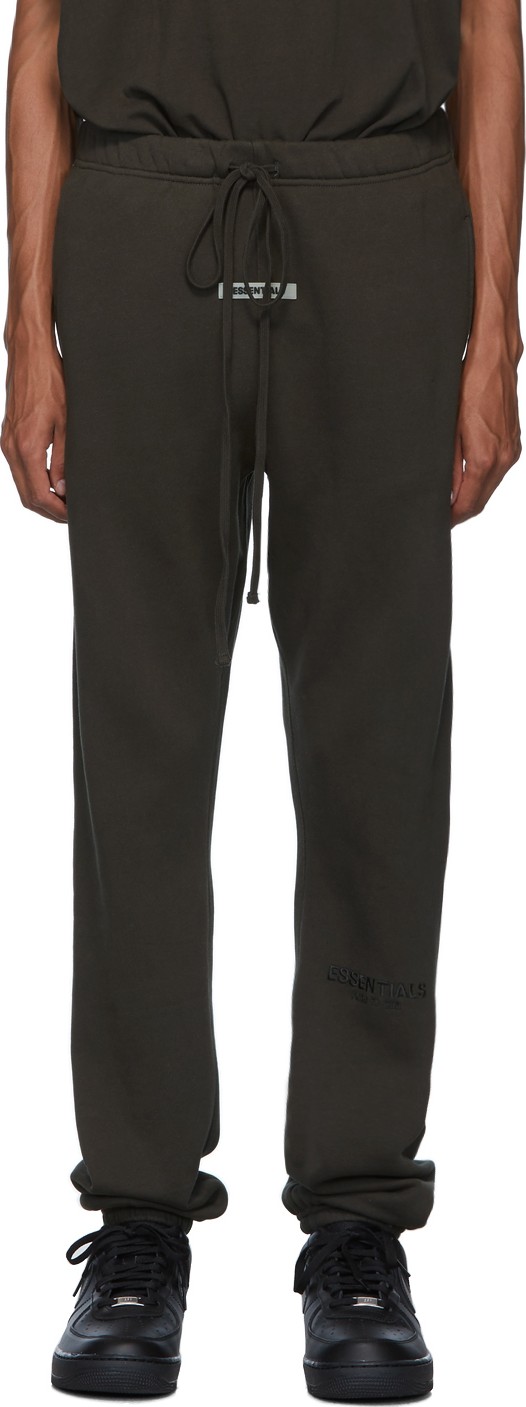 Essentials Khaki Logo Lounge Pants