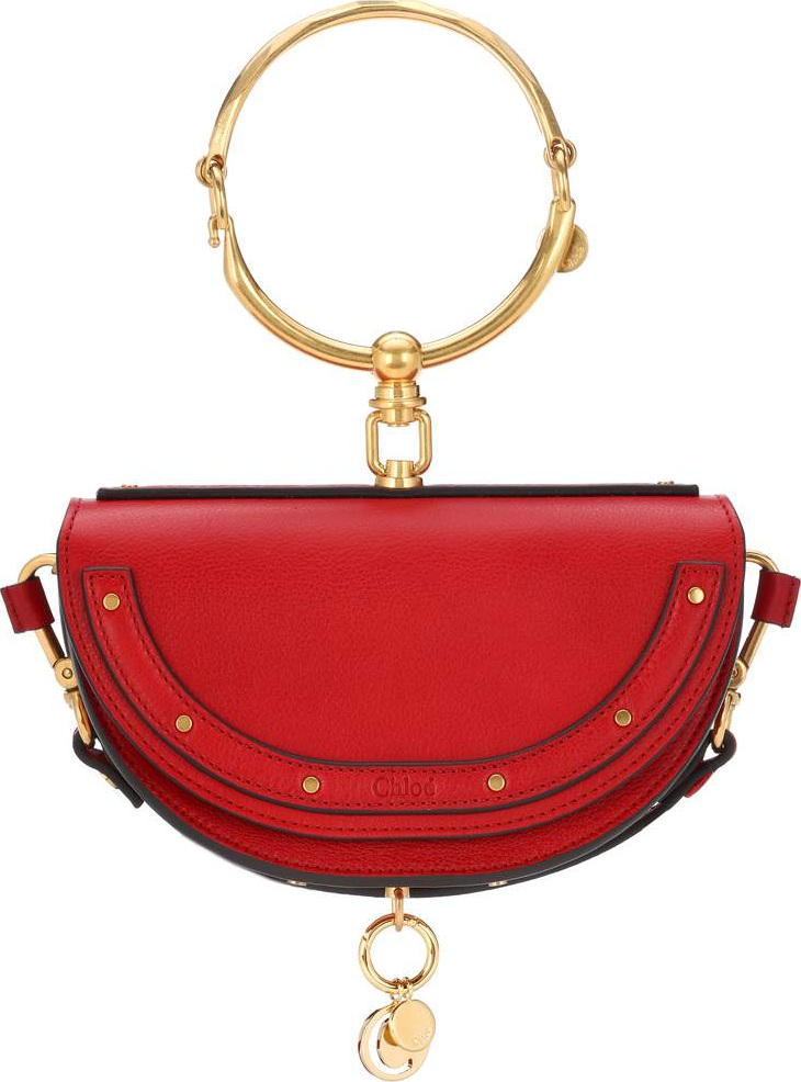 Chloe Nile Minaudière leather crossbody bag