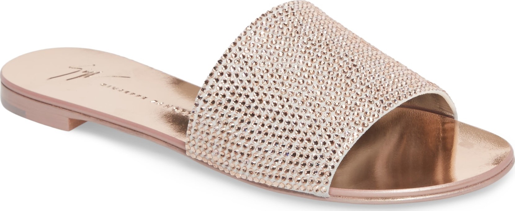 Giuseppe Zanotti Crystal Embellished Slide Sandal