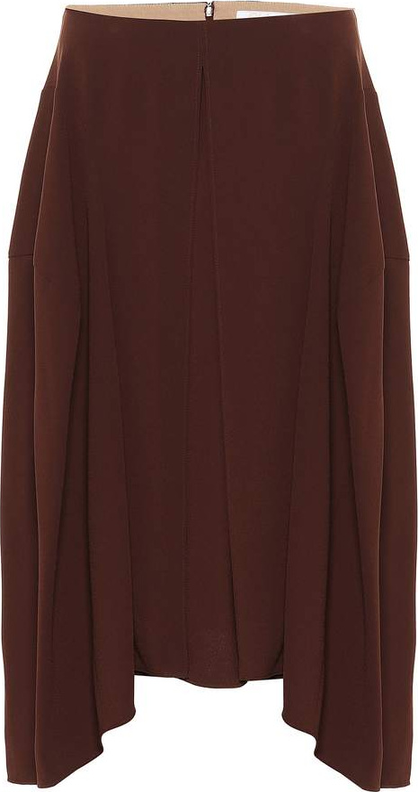 Chloe Asymmetric crêpe skirt