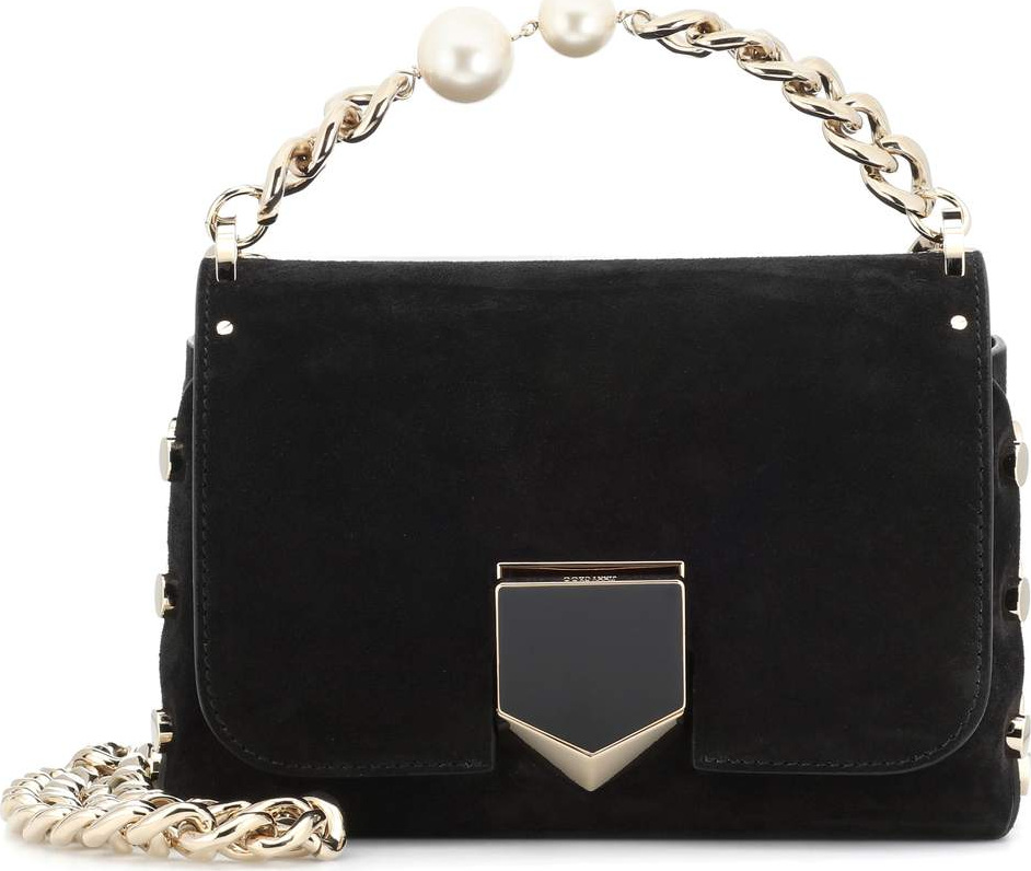 Jimmy Choo Lockett Petite suede shoulder bag
