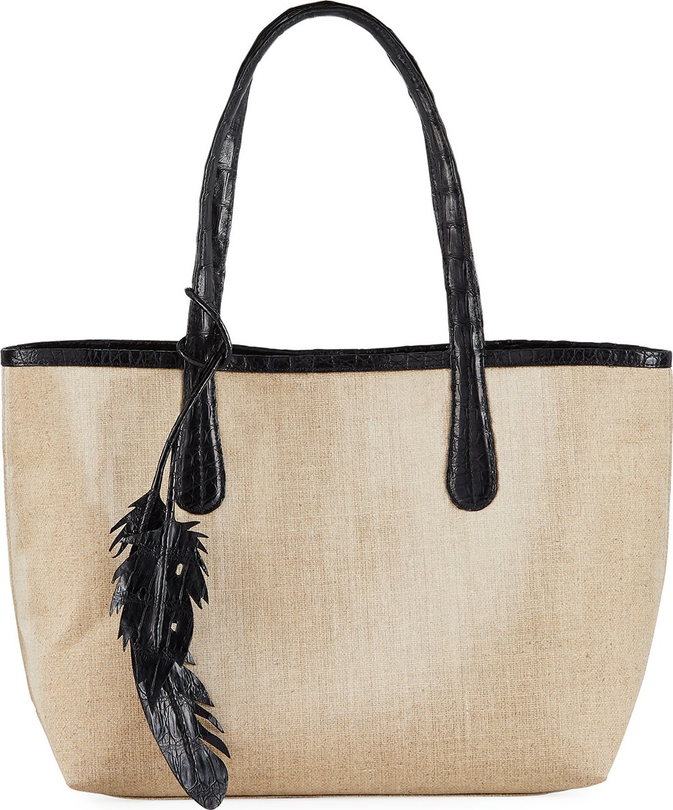 Nancy Gonzalez SMALL LINEN ERICA TOTE