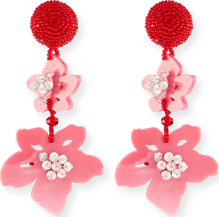 Sachin & Babi Luau Floral Drop Earrings