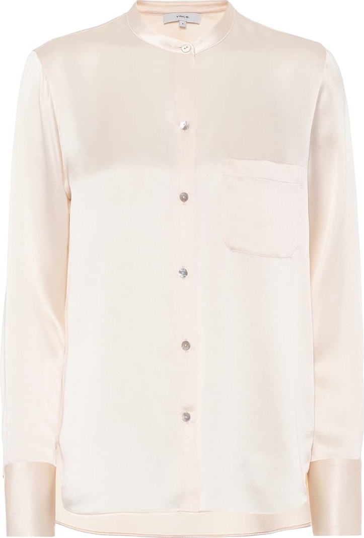 Vince Silk-satin shirt