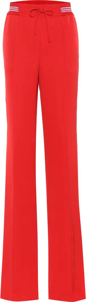 Valentino Silk-blend wide-leg trousers