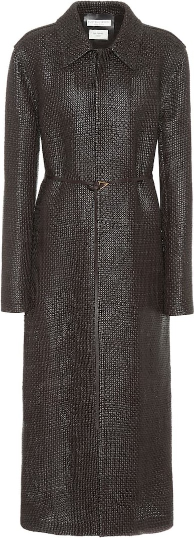 Bottega Veneta Woven leather coat