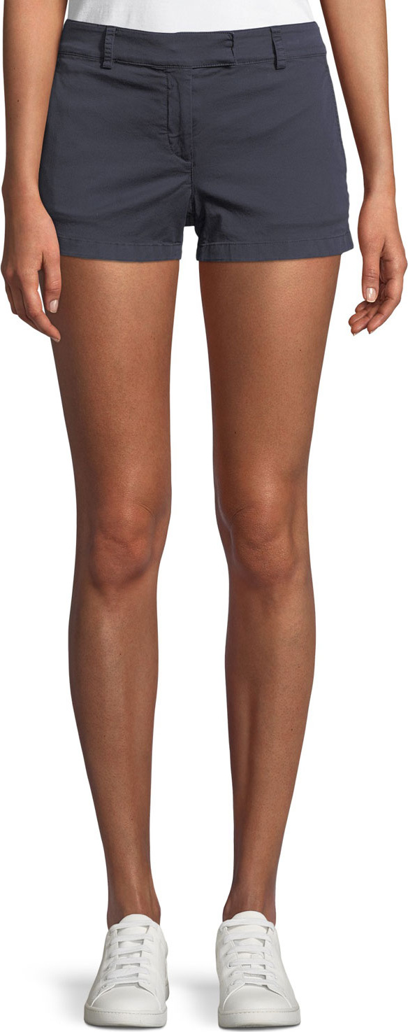 Theory Bennie Garment-Dyed Twill Shorts