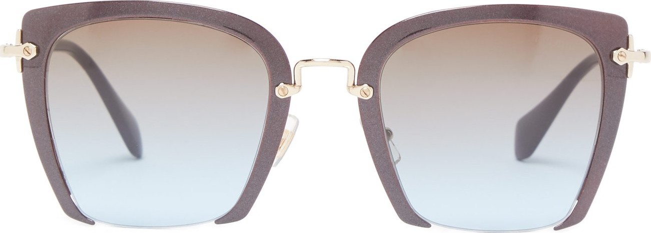 Miu Miu Square-frame acetate sunglasses