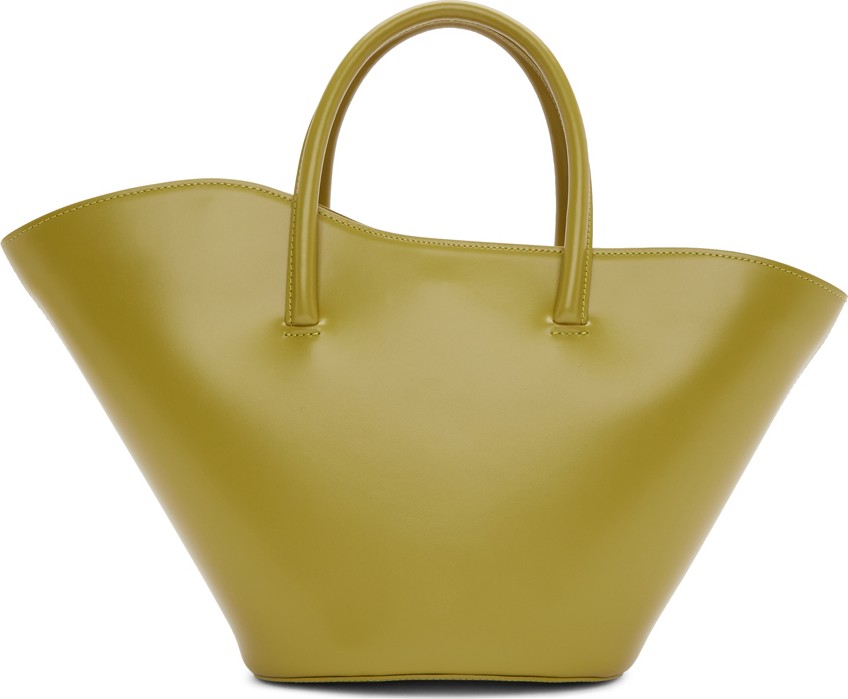 Little Liffner Green Small Open Tulip Tote