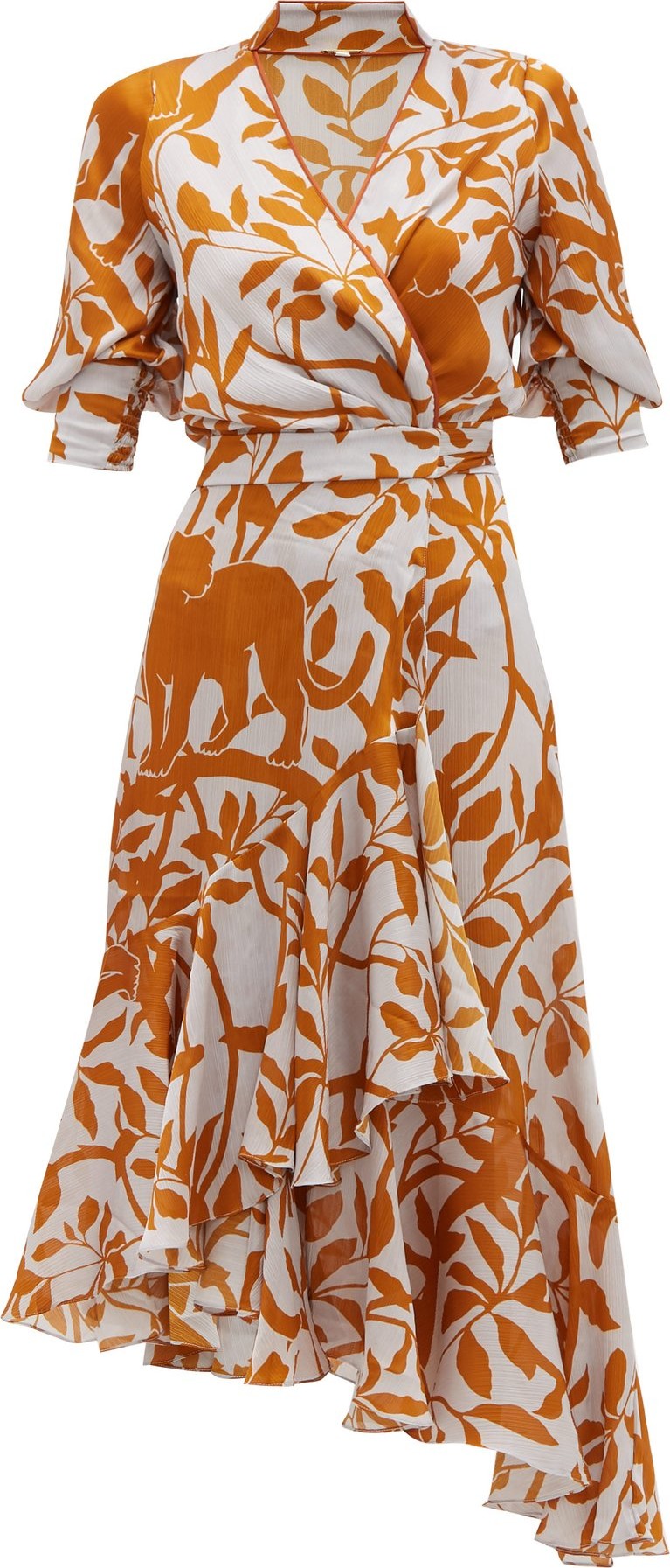 Johanna Ortiz Journal of a Traveller jungle-print wrap dress