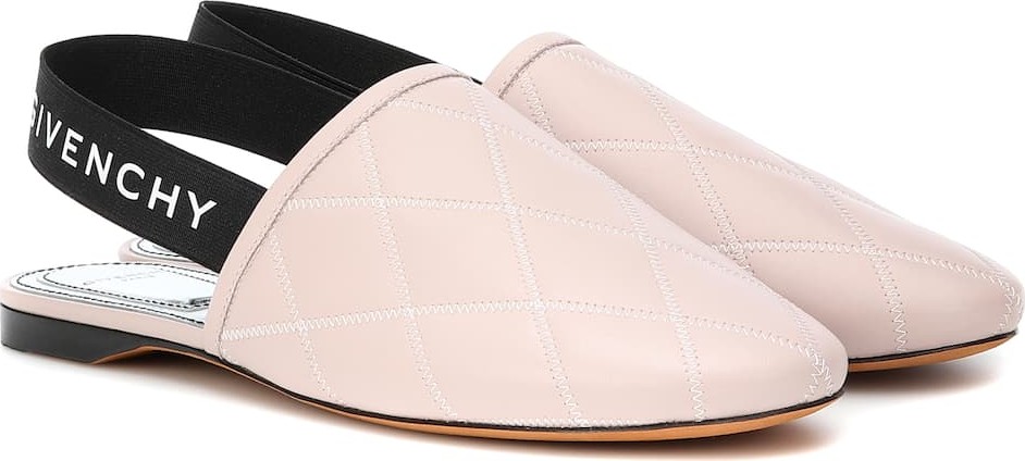 Givenchy Rivington leather slingback slippers