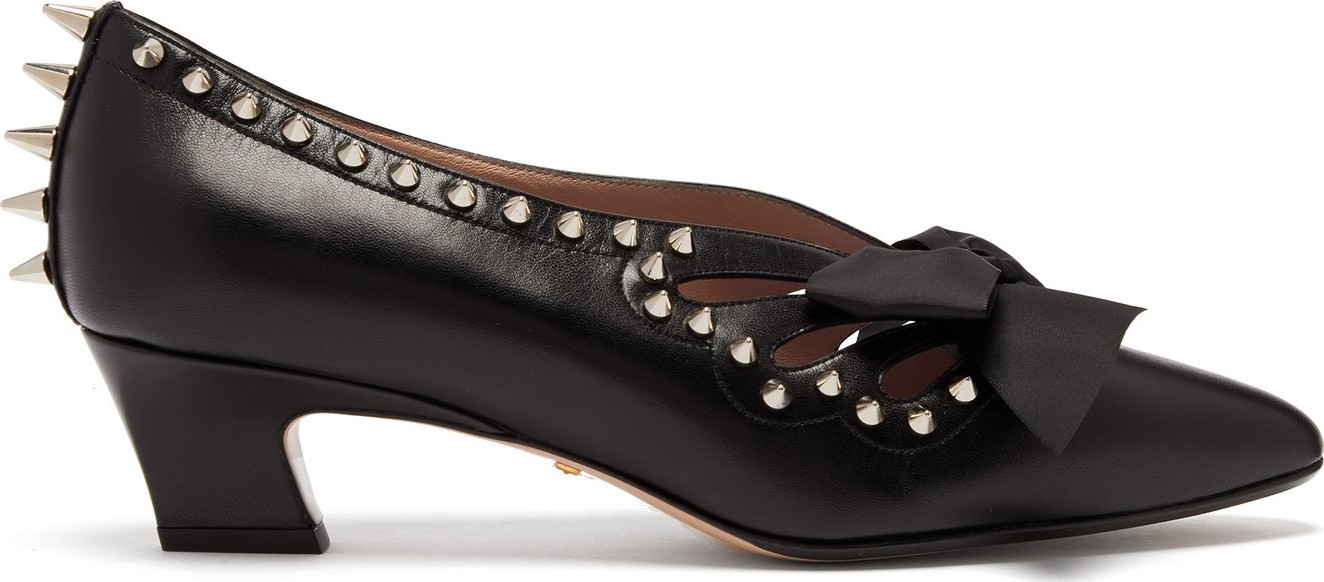 Gucci Berith spike-embellished leather pumps