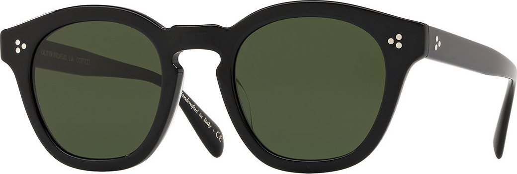 Oliver Peoples Men's Row Boudereau LA Round Acetate Sunglasses
