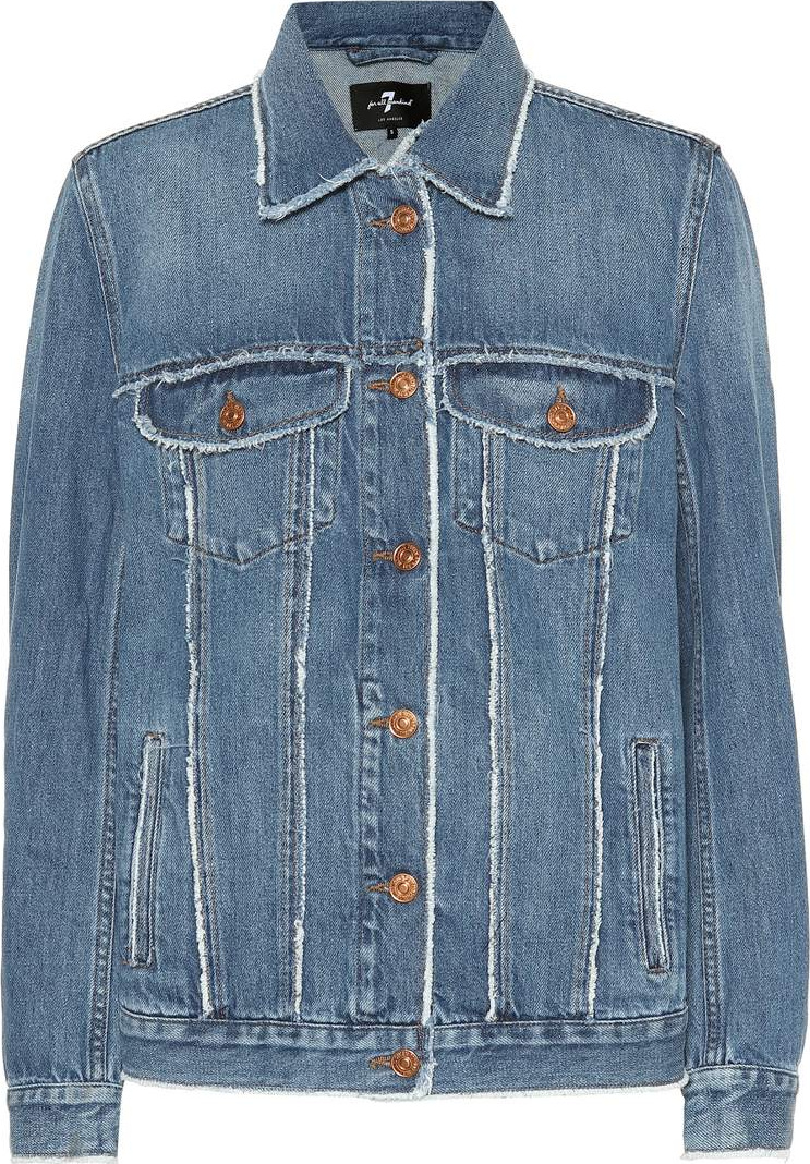 7 For All Mankind Modern Trucker oversized denim jacket