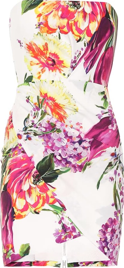 Alex Perry Caine floral crêpe minidress